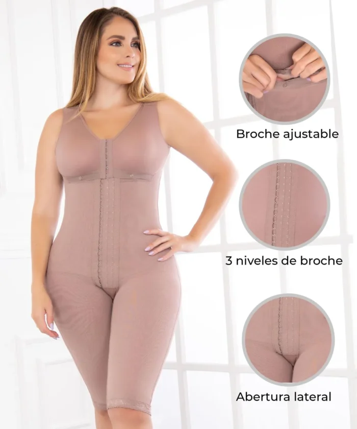 Faja postquirúrgica con brasier y broches - Image 4