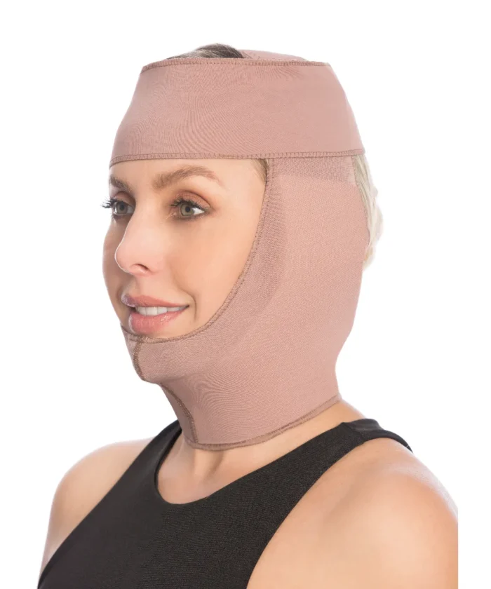 Faja de alta compresión para rostro, mentón y cuello postquirúrgica - Image 1